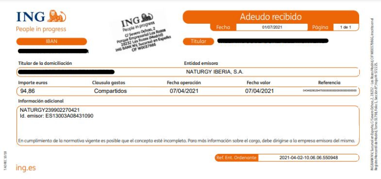 Como Devolver Un Recibo En Ing