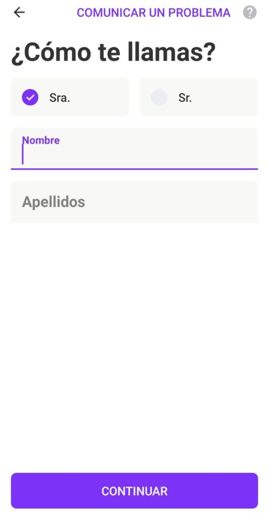 Formulario de registro Vivid Money