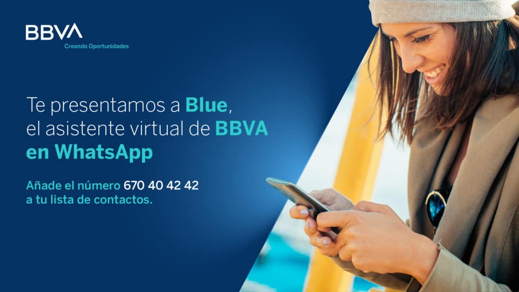 El chatbot de BBVA está disponible por medio de la aplicación móvil del banco o puedes contactarlo por WhatsApp. 