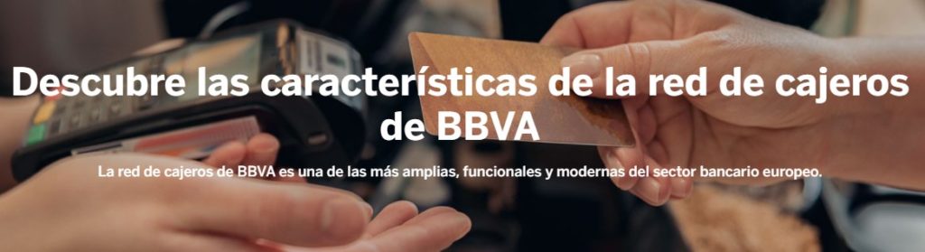 Características de los cajeros BBVA