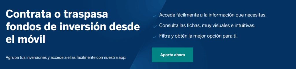 Contratar fondos de inversión desde la App Móvil BBVA