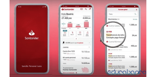 App móvil Santander