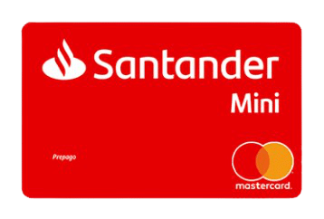 Tarjeta prepago mini Santander