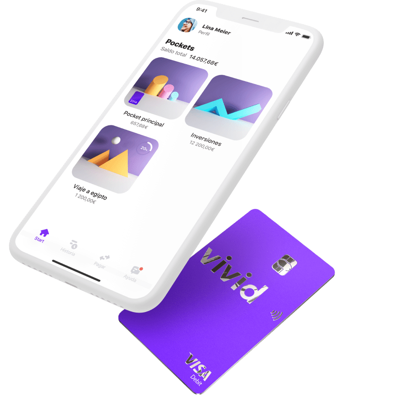 Tarjeta metálica y app de Vivid Money