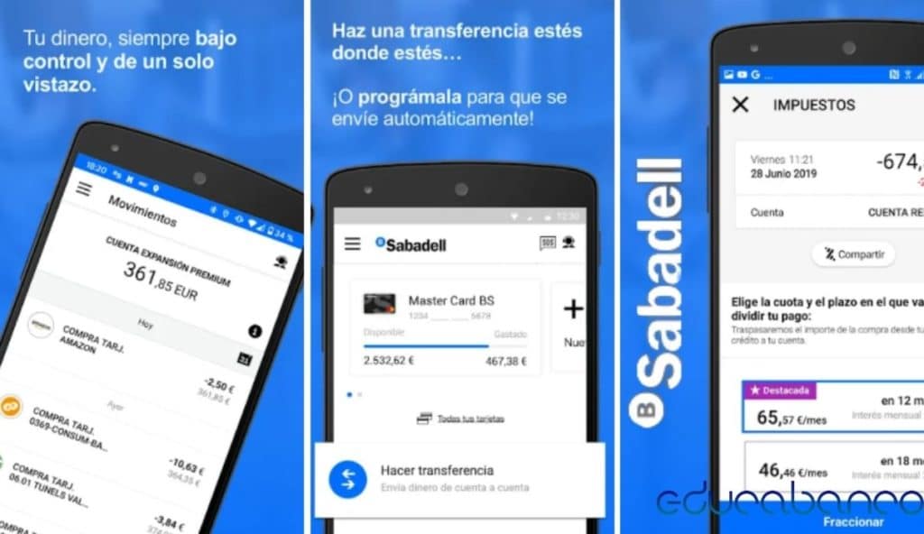 App del banco Sabadell